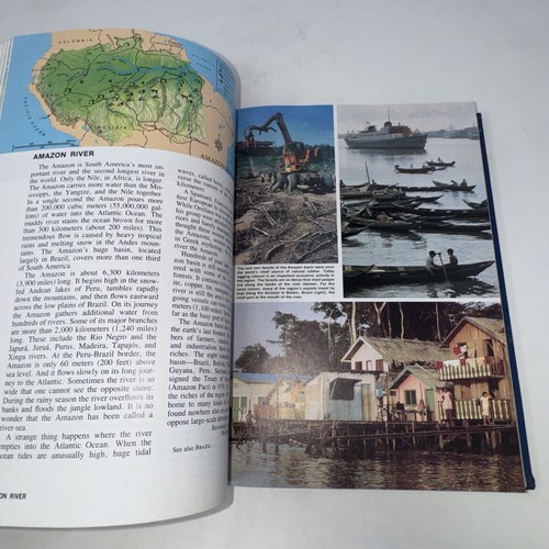 1985 The New Book of Knowledge "A Volume 1" Grolier Inc Encyclopedia - Foto 21 di 21