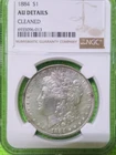 1884 AMERICAN MORGAN SILVER DOLLAR * TRUSTED NGC AU