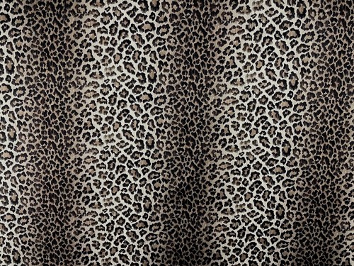 Velvet Leopard Adusta Fabric BLACKBEIGE Fibre Naturelle Curtain Blind Upholstery - Picture 5 of 7
