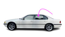 Fits: 1995-2001 BMW 740I 4Door Sedan Driver Side Rear Left Door Window Glass