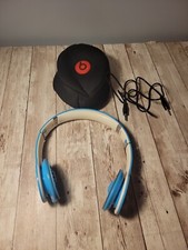 Monster Beats By DR. DRE Wired Headphones Blue With Case