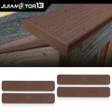 (4 pcs in One Package)  5.5” Brown Composite Decking boards End Cap Set