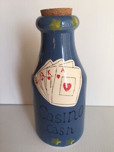 Casino Cash Jar Jug Vase