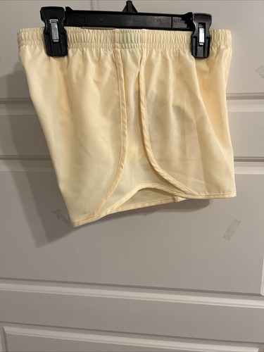 Nike Dri-Fit Youth Girls Tempo Running Shorts Size M Yellow 848196 - Picture 2 of 2