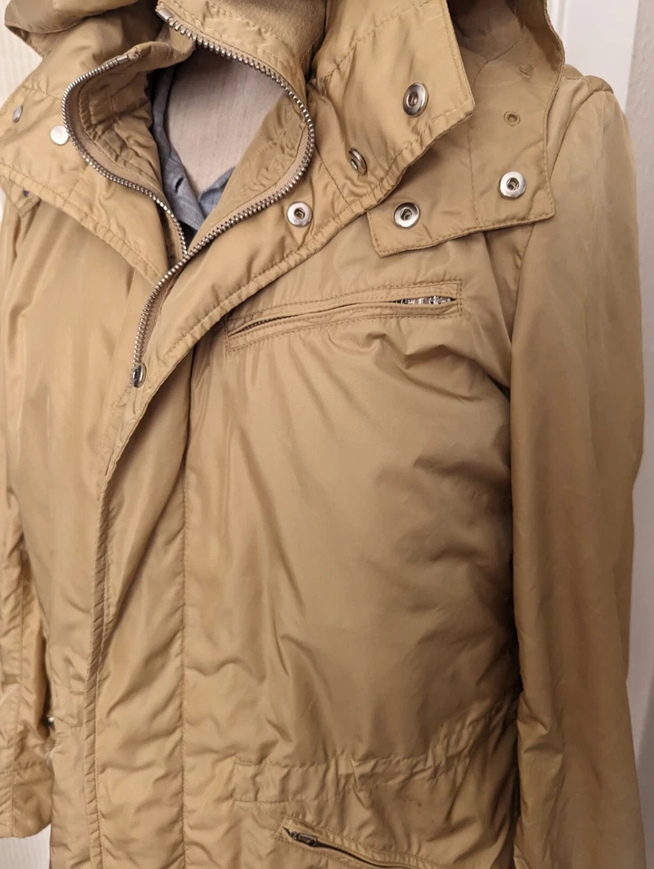 Ralph Lauren Golf Jacket Gold Nylon Windbreaker Large Packable Rain Coat - Image 2 of 4