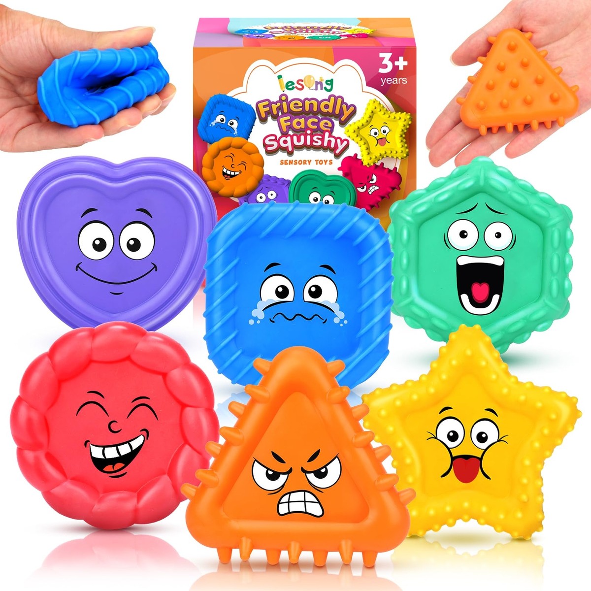 6 Pcs Sensory Texture Toys For Kid Fidget Squishy Sensory | INDIA