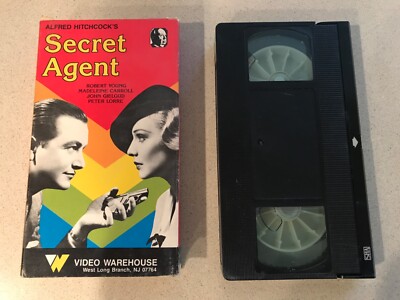 Alfred Hitchcock's Secret Agent (VHS, 1985, Video Warehouse) Robert ...