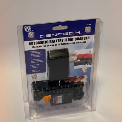 CenTech Automatic Battery Float Charger - Car Motorcycle ATV Snowmobile 12V NEW