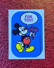 Vintage Disney Matte 80S Scratch And Sniff Sticker-Lilac - Great Scent!