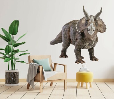 3D Kurz Dinosaurier M029 Tier Wallpaper Wandbild Poster Wandaufkleber Zoe