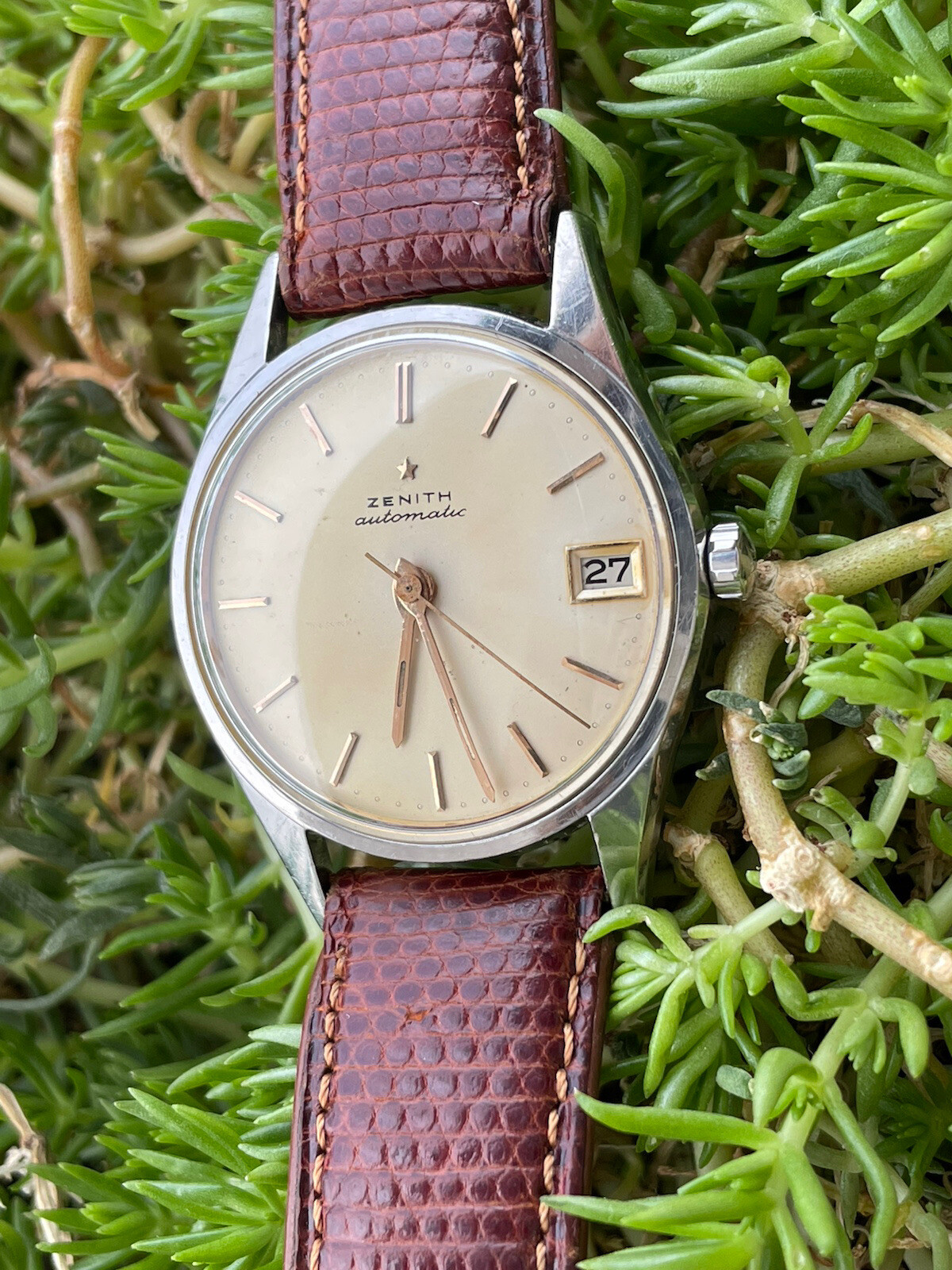 ZENITH CAPTAIN WATCH AUTOMATIC CAL.71 BUMPER MENS… - image 8