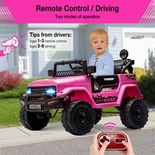 Kids Electric Truck 12V Ride On Car with Remote Control for Toddlers 2-5