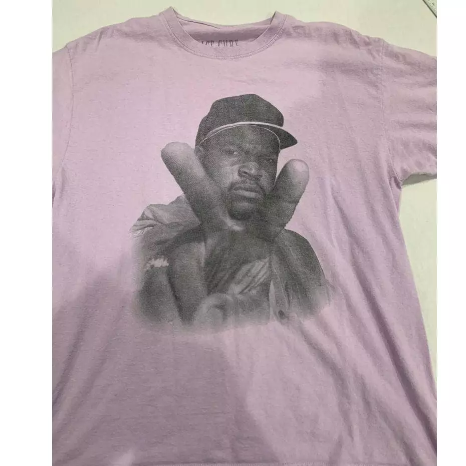 Ice Cube Peace 90s music Vintage Hip Hop Rap T-Shirt Tee L classic lavender rare