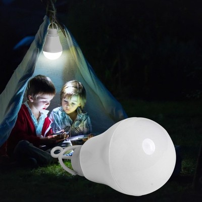 LED Tragbare Schlafzimmer Leselampe USB Kaltweiß Energiesparende Außenleuchte