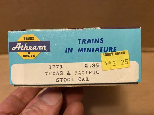 Kit de vagón de tren Athearn 1773 Texas & Pacific Stock nuevo en caja de colección hecho en ee. uu. | Zustand: New