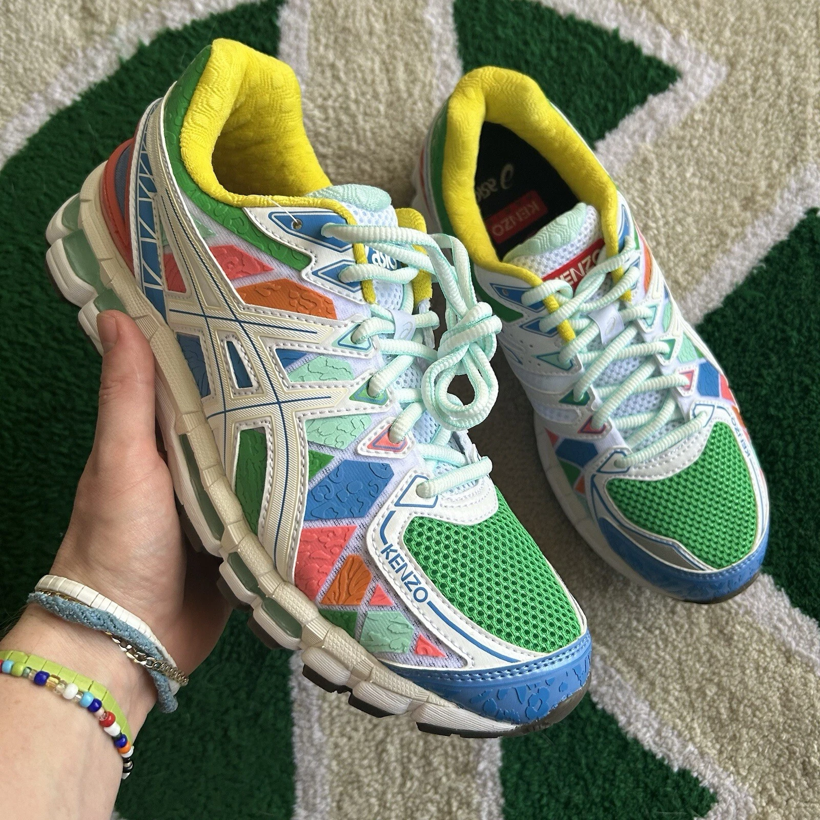 Taglia 8 5 ASICS Kenzo x Gel Kayano 20 Multicolore Nuovo RARO