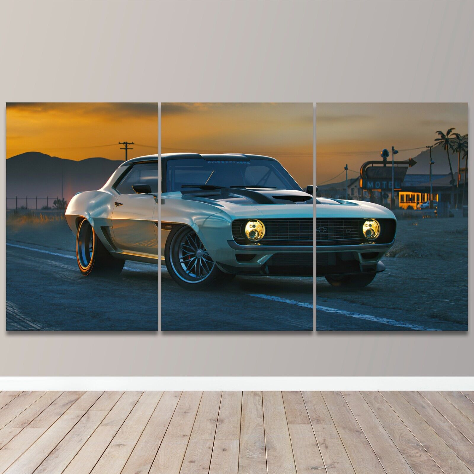 Camaro Ss 1969 Muscle Car 5 Pieces Wall Art Canvas Posters Paintings for  Living Room Home Decor Picture Decorations - AliExpress