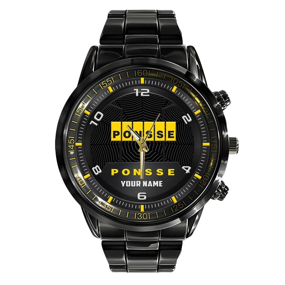 Ponsse Stainless Steel Watch, Gift For Dad, Christmas Gift