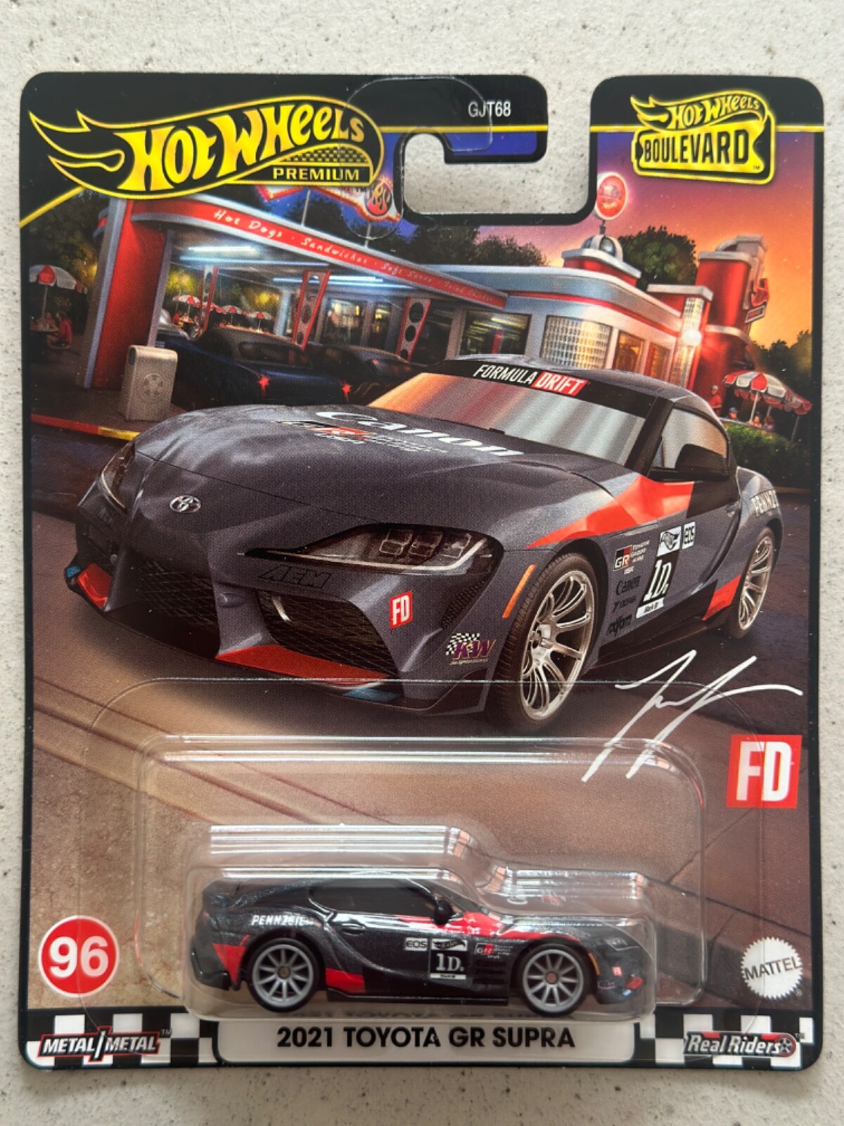 2024 Hot Wheels Boulevard 96 2021 TOYOTA GR SUPRA with Protector Car Culture