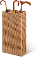 Woven Umbrella Stand for Entryway Handmade Umbrella Holder Freestanding Cane Sta