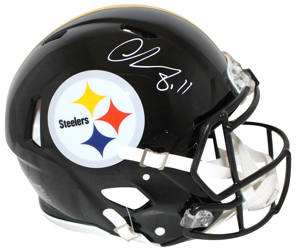 Chase Claypool Autographed Signed Pittsburgh Steelers Authentic Speed Helmet Beckett 