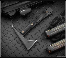 RMJ Tactical Tomahawk Dvalinn Blackout Graphite Black Body Nitro-V Black G10