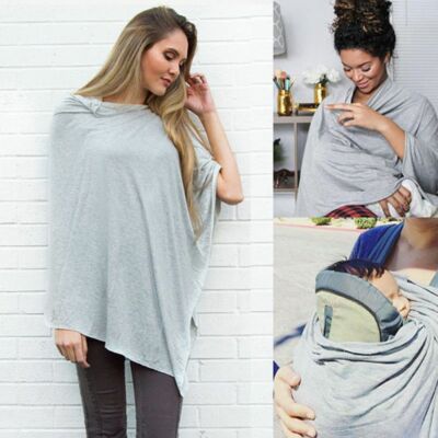 Breastfeeding Cover Up Scarf Feeding Baby Shawl Nursing Cotton Loose Covers 