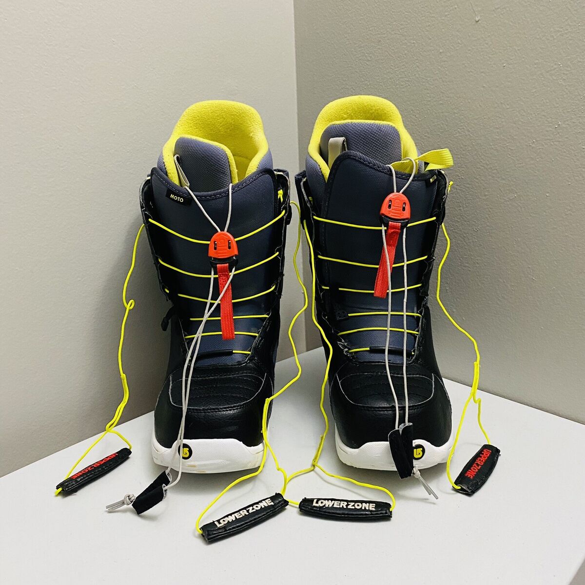 BURTON Moto Imprint 1 Men's Snowboard Boots Black/Neon Green BURTON Moto Imprint 1 Men's Snowboard Boots Black/Neon Green