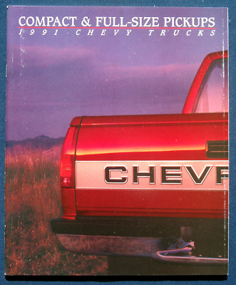 Prospekt brochure 1991 Chevrolet Chevy Compact + Full-Size Pickups  (USA)