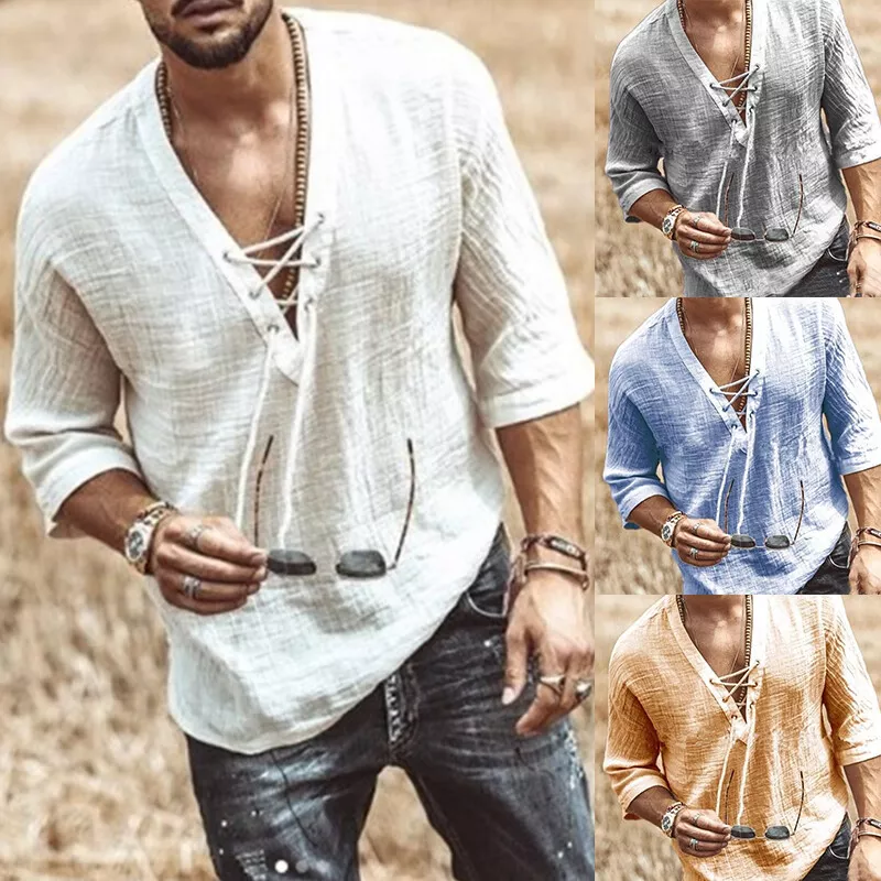drawstring v neck top