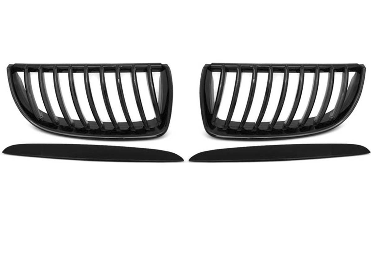 Grilles calandre BMW E90 E91 noir brillant haricots avant 2005-2008