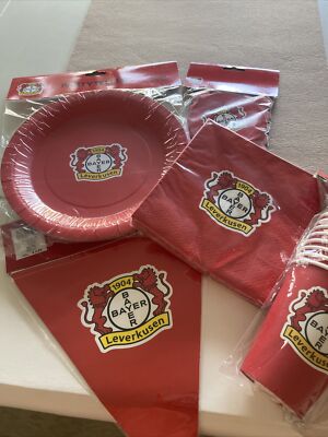 Bayer 04 Leverkusen  Party Set 1 Neu Mega  natürlich Lizens Artikel !!!