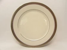 Palatial Platinum by Mikasa Dinner Plate Platinum Encrusted Band Platinum Lines