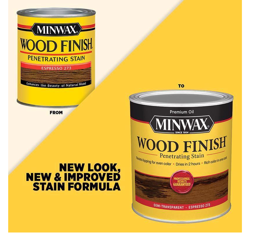 1 QT Minwax WOOD FINISH STAIN SemiTransparent OilBased