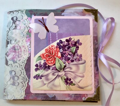 Junk Journal Handmade   With pockets belly bands tucks journal cards tags