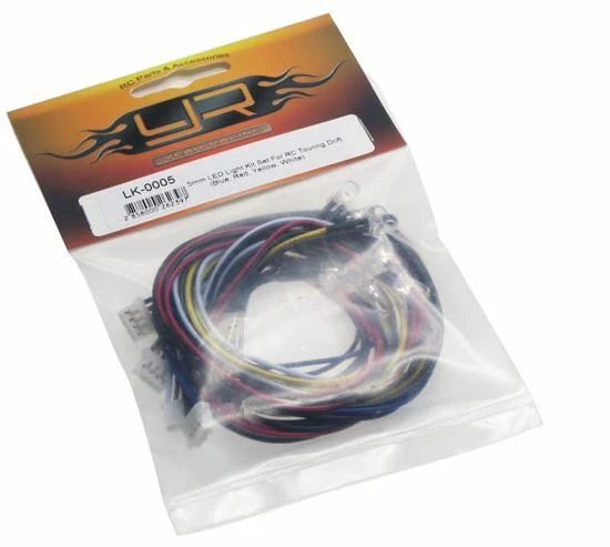 Yeah Racing 5mm LED Light Kit (Blue, Red, Yellow, White) For RC Touring Drift - Image 2 of 2