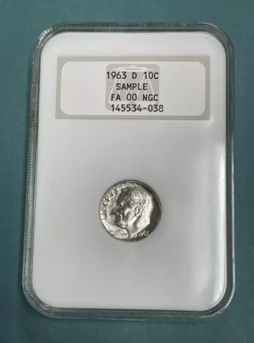 1963-D Roosevelt Dime NGC Sample Slab