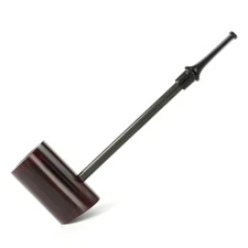 Handmade Classic Retro Sailor Straight Briarwood Smooth Smoking Poker Pipe