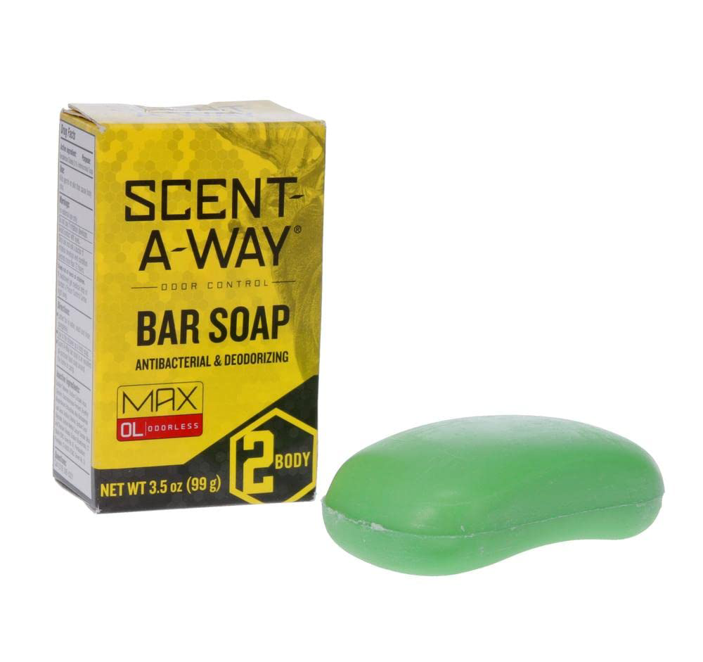 Hunters Specialties Scent-A-Way MAX Bar Body Soap - Hunting Odorless Green Soap