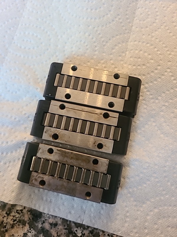3 X INA RUS 26102 GR3 LINEAR RECIRCULATING ROLLER BEARING UNIT