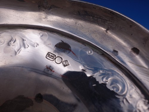 Dominick and Haff Sterling Silver Compote Engraved Flowers 1910 #2896 (#6932) - Picture 12 of 12