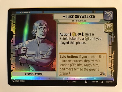 Star Wars Unlimited Anführer Luke Skywalker   Foil  Prerelease EN 50 Art Sleeves