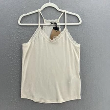 Vero Moda Top Womens Medium Ivory White Singlet Tank Sleeveless Cream Cami