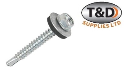 TEK Bohrschrauben mit Dichtscheiben - Sechskantschraube für Metalldach