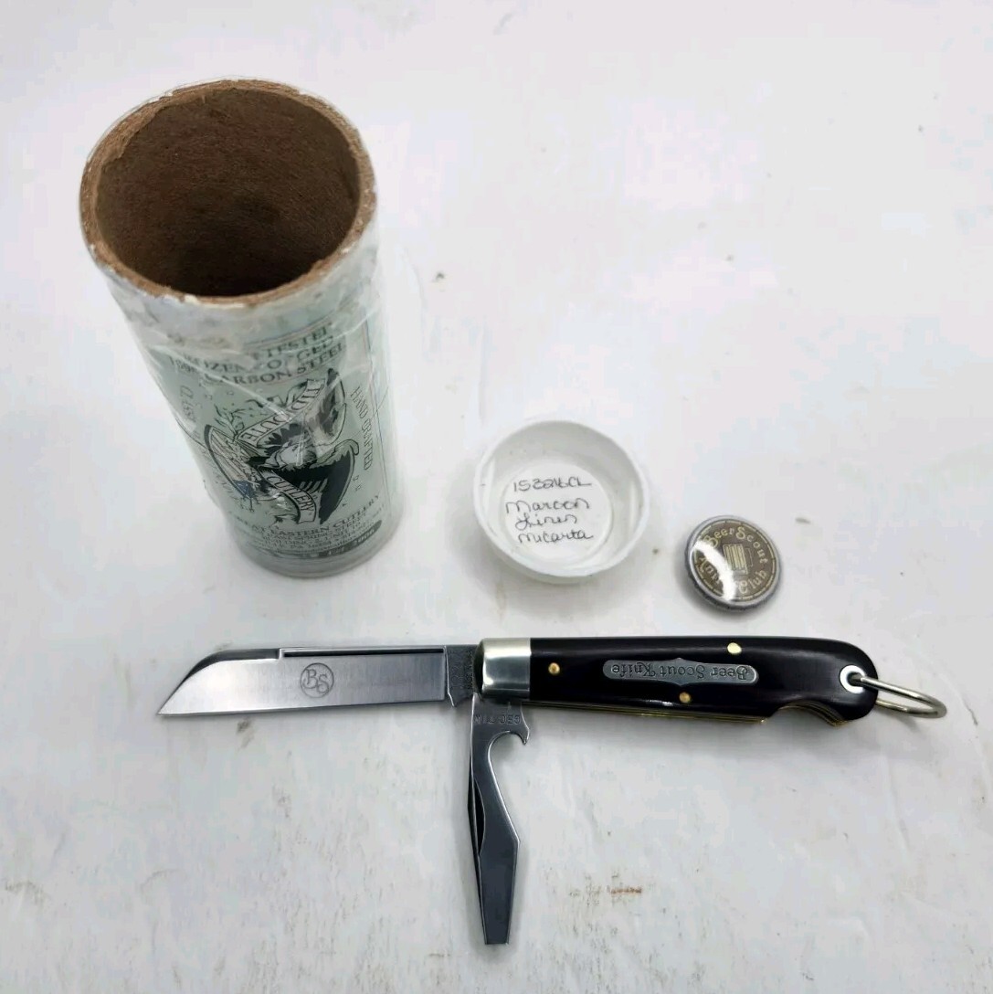 GREAT EASTERN CUTLERY GEC 15 BEER SCOUT TIDIOUTE MAROON LINEN