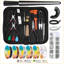 Wire Wrapping Jewelry Kit with Measuring Tools, Beads and Findings Included