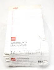 Office Depot Writing Pads Blocs-Notes 5" x 8" Narrow Ruled 50 Sheets 12 Pack