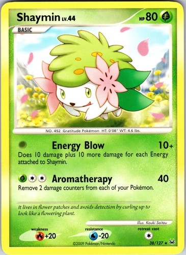 Pokemon TCG: Shaymin (38) - 38/127 | Platinum | Rare | LP