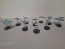 Lot of 10 STAR TREK  Heroclix Ships WizKids Attack Wing Enterprise Klingon