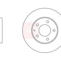 Mazda MPV Mk II LW 1999-2006 Bremsscheibe Vorne (Einzeln) Apec DSK2416